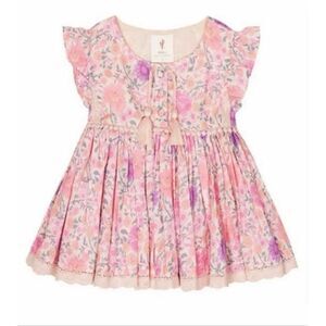Spell The Little Gypsies Folk Town Top | 3T in Pink